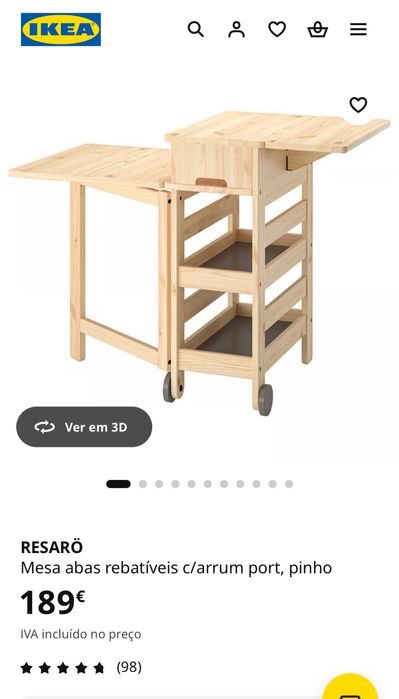 IKEA Resaro Carrinho Cozinha