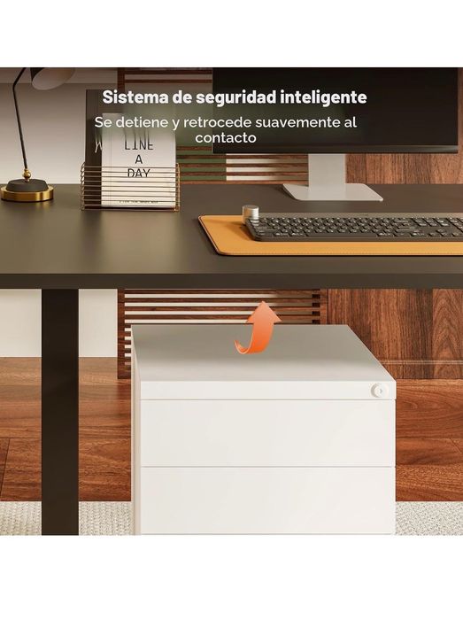 Mesa ajustável regulável Sanodesk preta (NOVA)