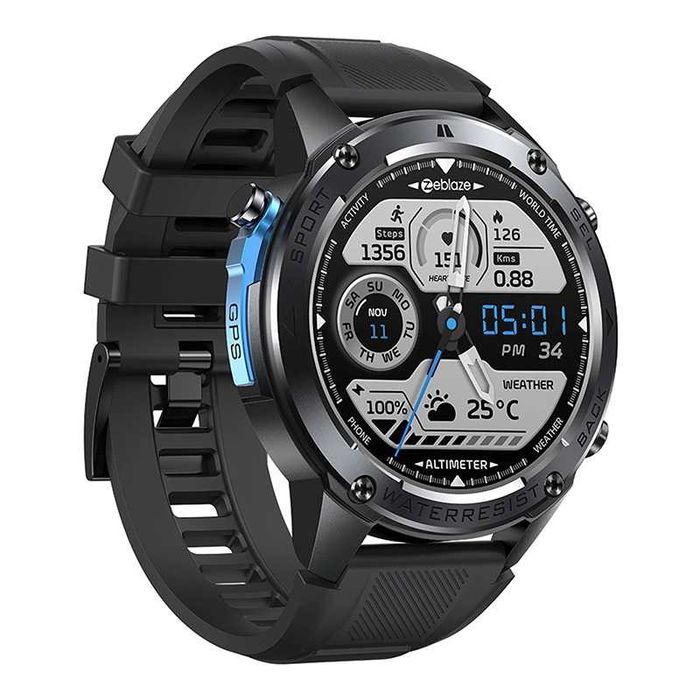 Zeblaze STRATOS 2 Ultra – smartwatch GPS – Abyss Black (czarny)