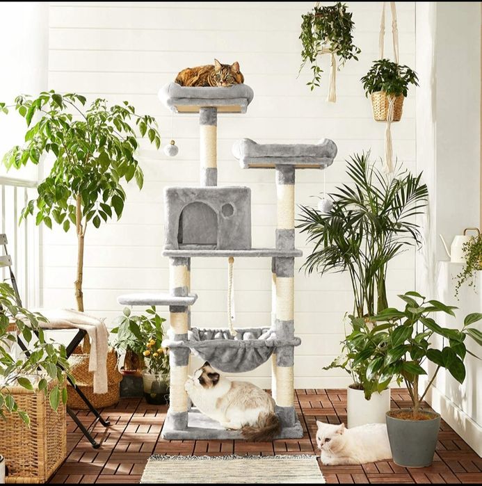 Drapak dla kota Feandrea szary 160 cm