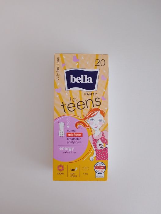 wkładki higienicznych Bella for Teens Panty Energy.
Są to ultracienkie