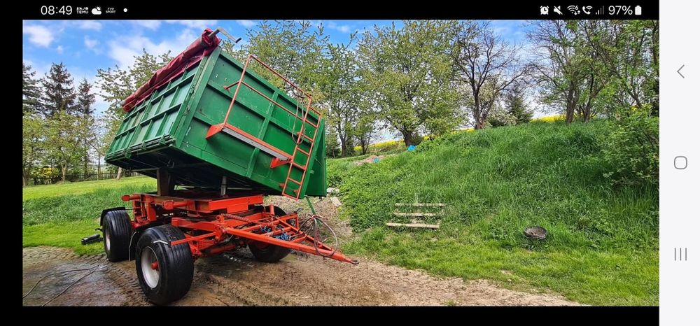 Przyczepa  rolnicza  dmc 17 ton Zarejstrowana
