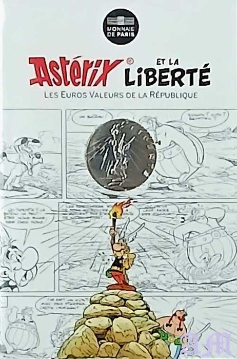 França 10€ Astérix série Liberté Prata