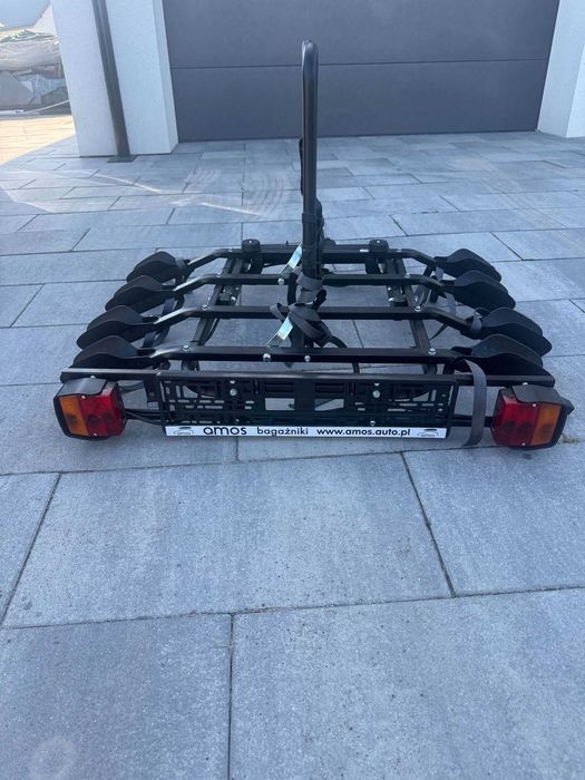 Zamykany bagażnik platforma uchwyt rowerowy na hak 4 rowery do 75 kg