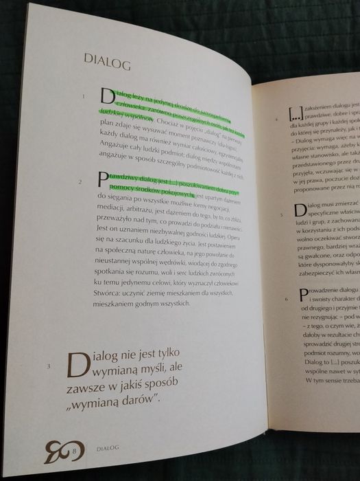 Książka Jan Paweł II Księga myśli i wiary Dialog