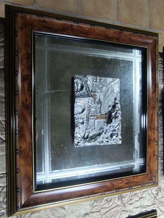 Quadro arte italiana em prata