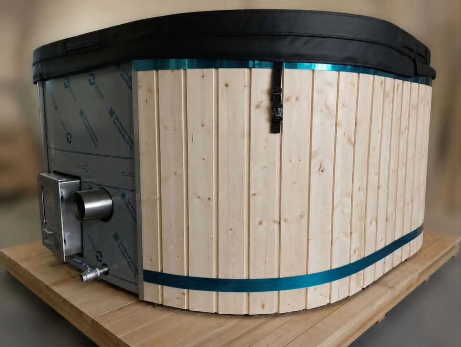 jacuzzi, balia ogrodowa drewniana