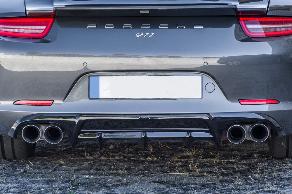BODY KIT PORSCHE 911 991 PH1: LIP SPOILER FRONTAL / DIFUSOR DE ESCAPE / EMBALADEIRAS / AILERON novo em caixa kit completo excelente qualidade Alemã