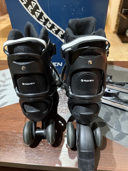 Rolki Łyżwy Wrotki 4w1 Regulowane RAVEN Profession L(38-42)- JAK NOWE!