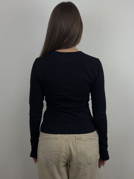 Лонгслів слім у двох довжинах(кроп+ подовжений) у розмірах S/M/L/XL