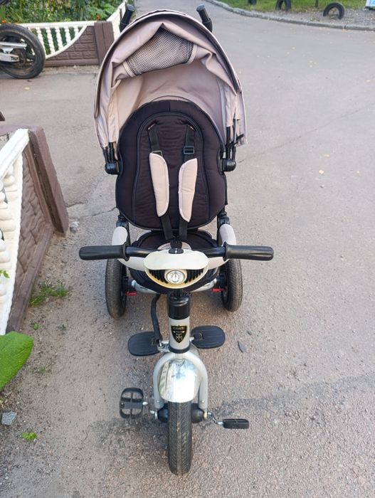 Велосипед з батьківською ручкою, тоьохколісний