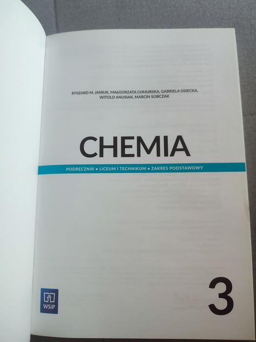 NOWA nieużywana Chemia 3 WSiP