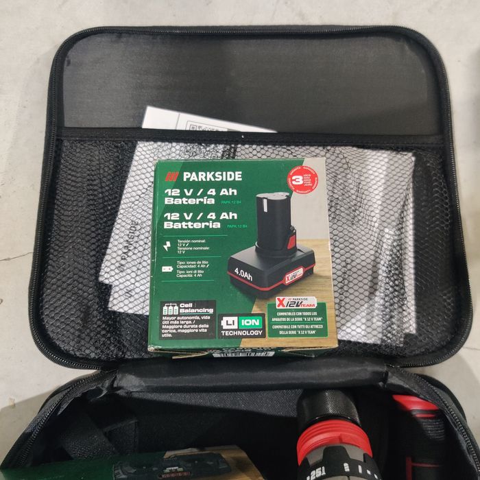 Aparafusadora Parkside performance 12v nova