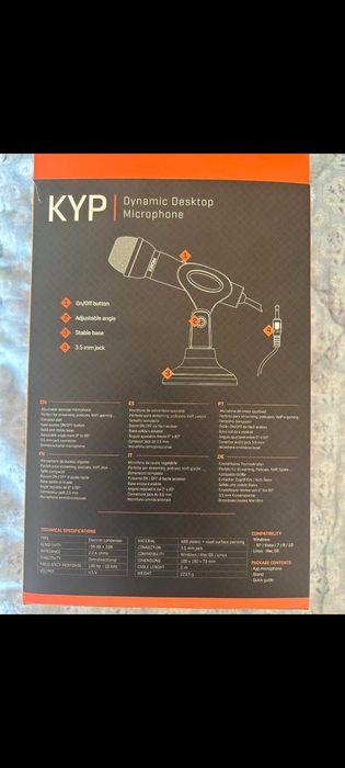 Microfone Krom Kyp perfeitamente novo + Acessorios.