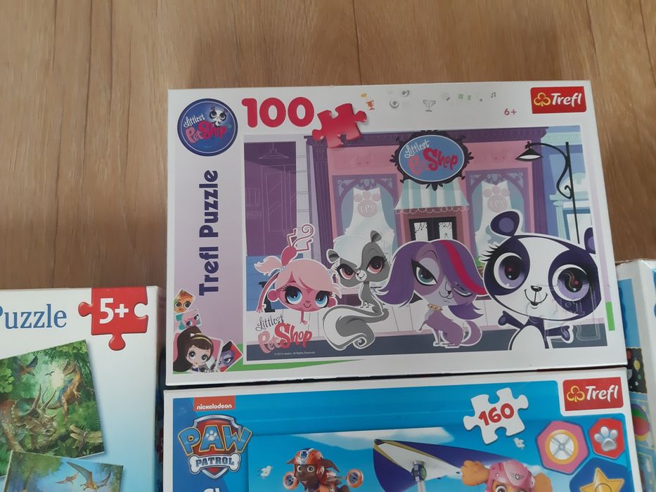 Zestaw puzzli Peppa, psi patrol, pony