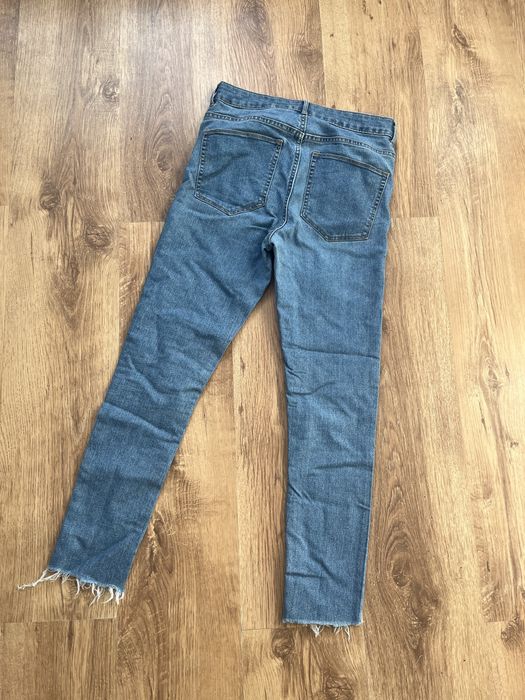 Jeansy skinny z diamencikami wysoki stan M 38