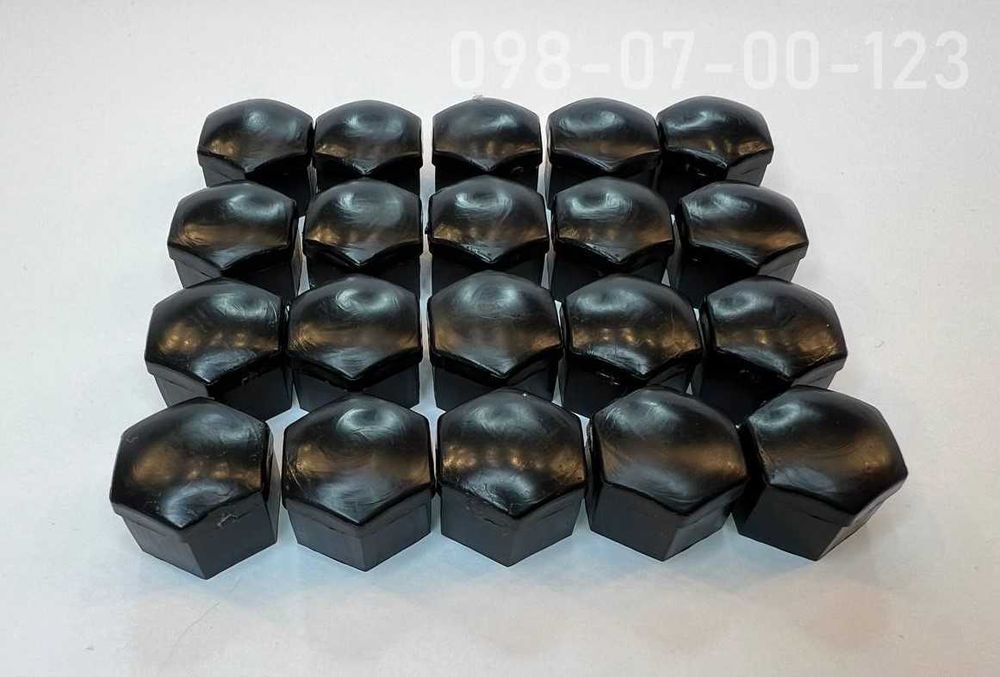 Ковпачки заглушки болтів болтов для дисків 17мм 19мм 21мм ЧОРНІ МАТОВІ