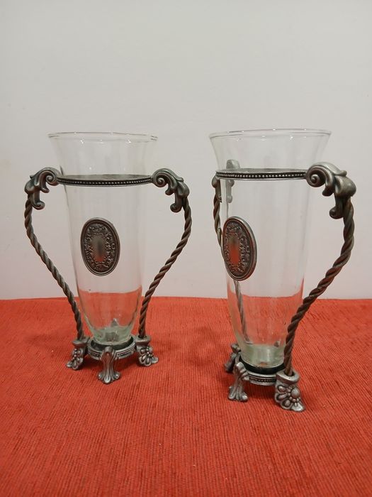 Par de Vasos Decorativos