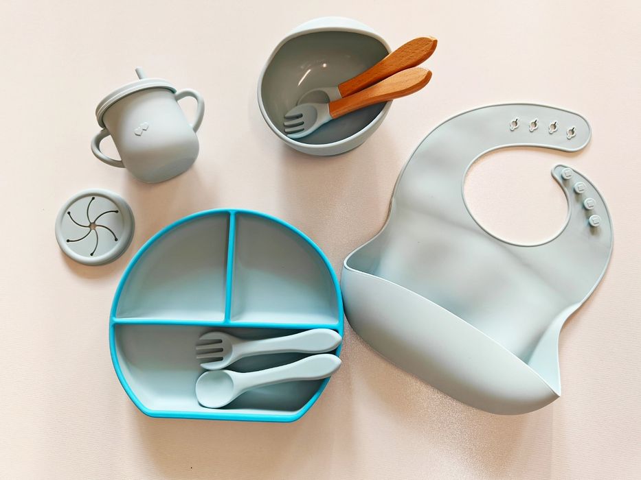 Дитячий силіконовий посуд 9 в 1