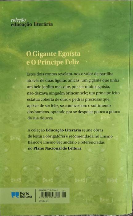 Livro "O Gigante Egoísta e o Príncipe Feliz"