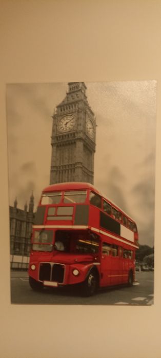 Quadros e banco tema Inglaterra,preço conjunto