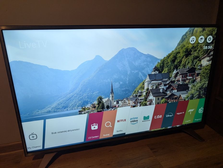 LG 49 cali UH6507 4k DVB-T2