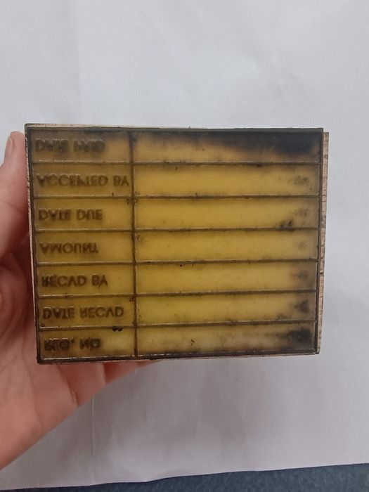 Pieczątka PAID 11x9 cm
