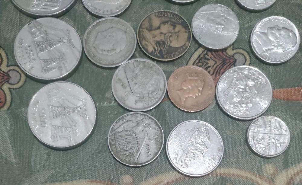 Moeda antiga Índia Sultanato de Déli e de outros paises