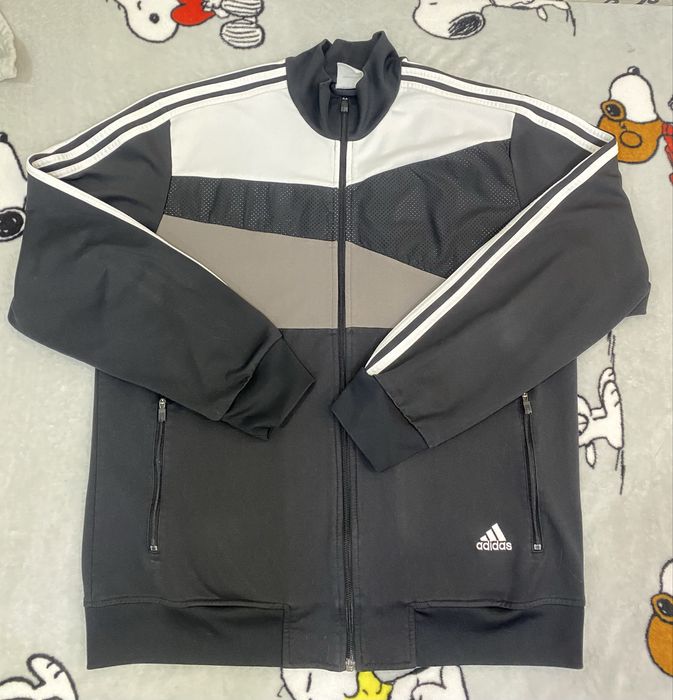 Чоловіча олімпійка, зипка / спортивна кофта Adidas (розмір L) | Оригінал