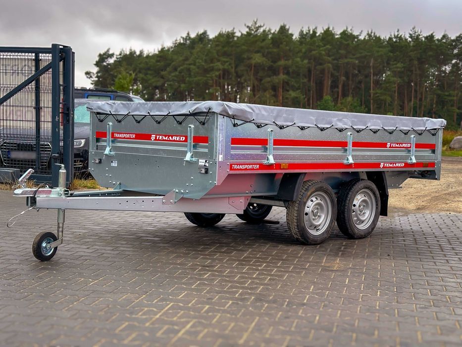 Przyczepka 304x151 cm TEMARED TRANSPORTER 3015/2 0,75T + plandeka