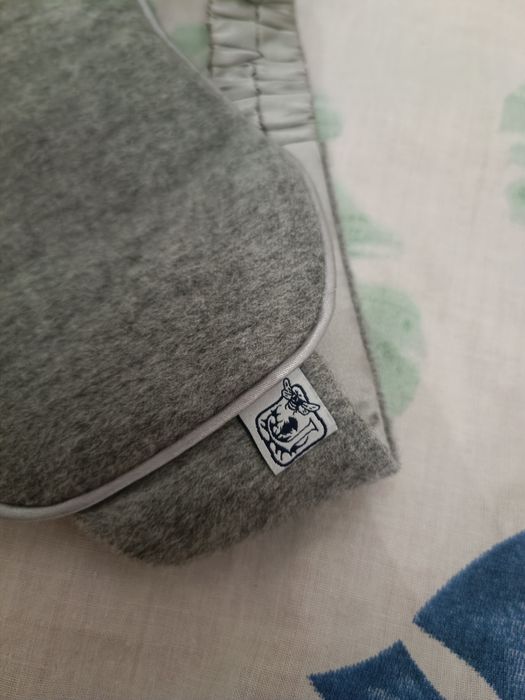 Маска для сна на глаза из серого кашемира и шелка