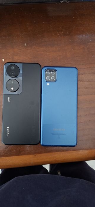 2 Telemóveis (Samsung + Honor) para peças ou reparo | 64GB + 128GB | Tela danificada