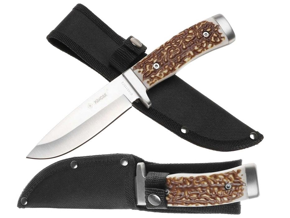 Nóż taktyczno myśliwski KANDAR Polska RÓG JELENIA Hunter poroże ND17
