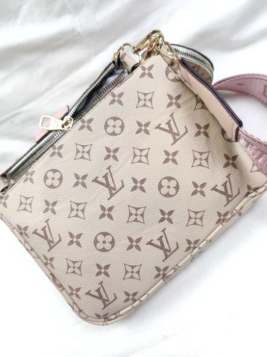 Torba 3 in 1 Louis Vuitton kremowa kremowa nowość hit