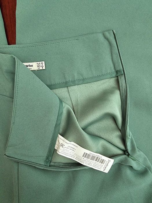 Calças largas verde menta Stradivarius, tamanho 36 - nunca usadas