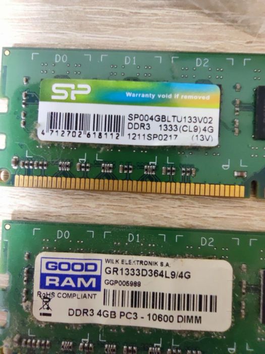 DDR3 16 gb (4x4gb) 1333-1866Mhz