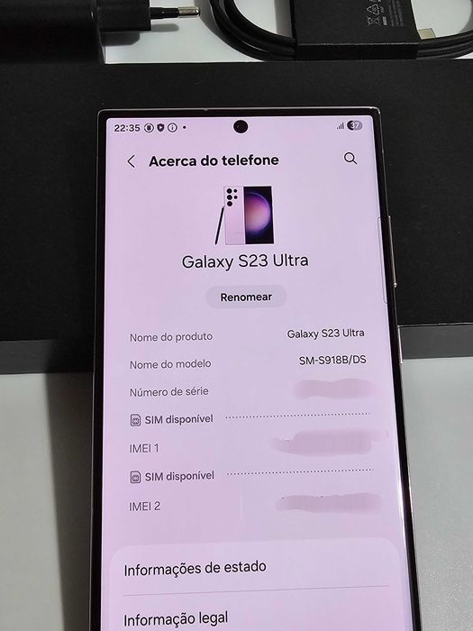 Samsung S23 Ultra 512gb. EXCELENTE. VIOLETA