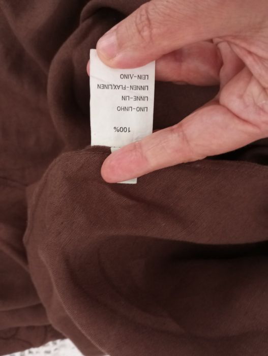 Massimo Dutti - Saia castanha em linho