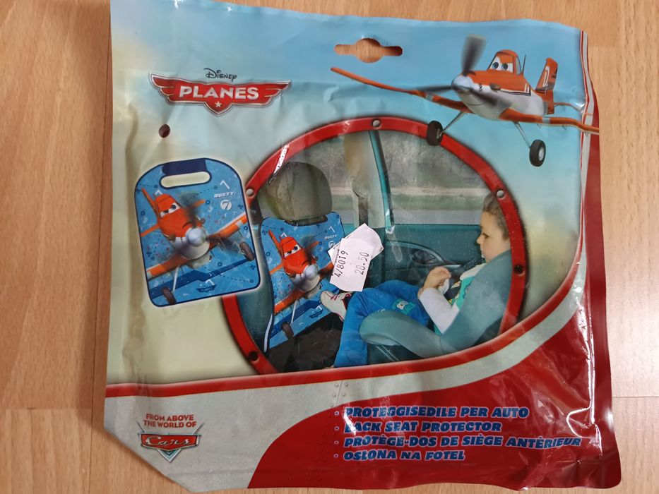 Ochraniacz na fotel samochodu dla dziecka bajka cars