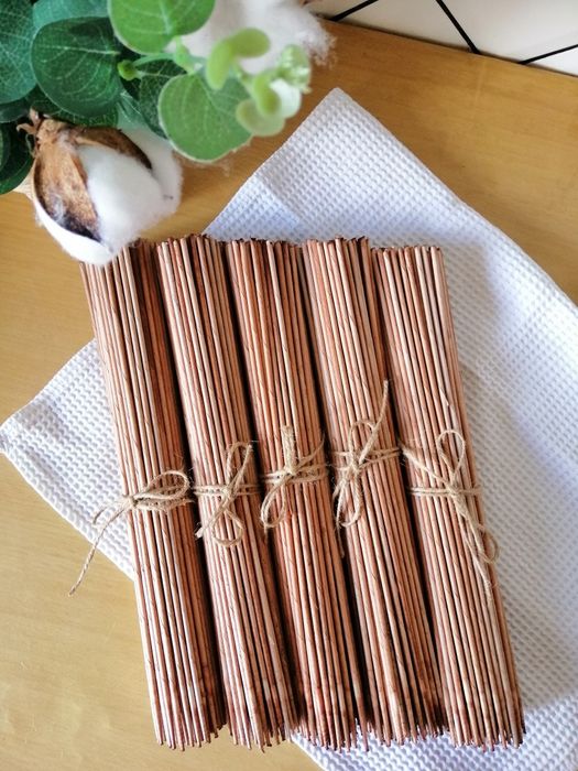 Лоза фарбована  НОВІ КОЛЬОРИ  Трубочки для плетіння. Лоза бумажная.