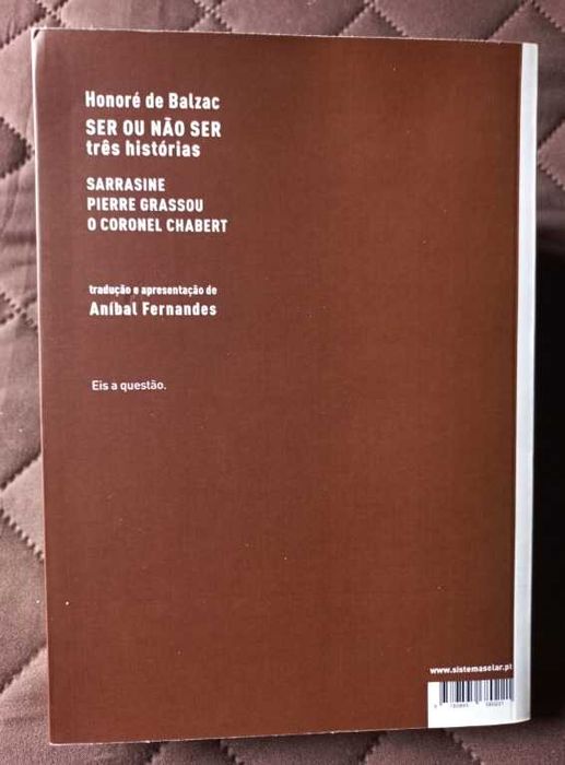 Honoré de Balzac - Ser ou Não Ser (3 Histórias)