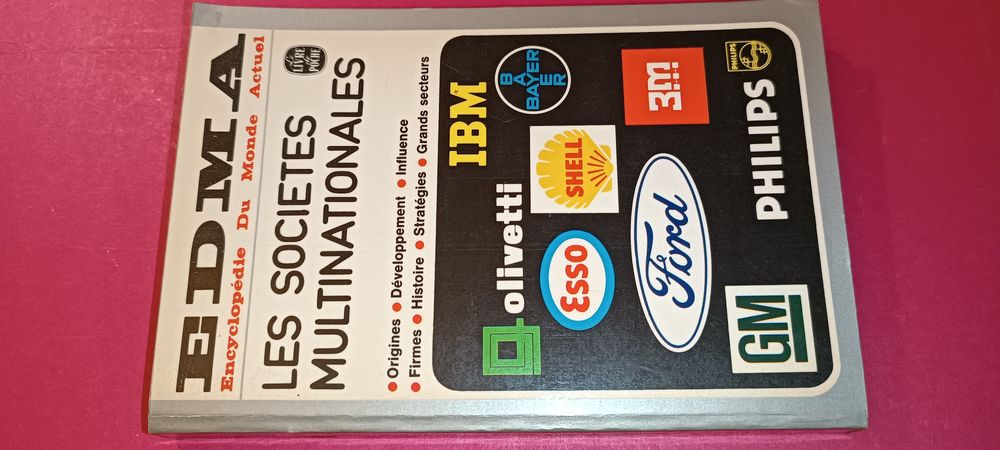 Livro antigo EDMA Encyclopédie du monde actuel Les sociétés multinatio