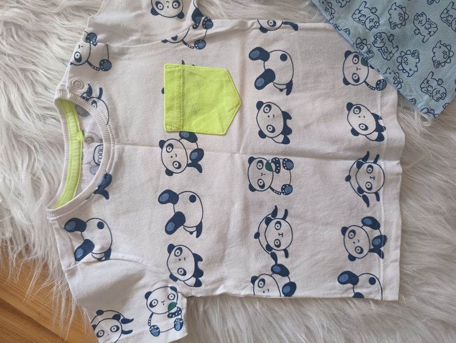 T-shirt chłopięcy dwie sztuki r74