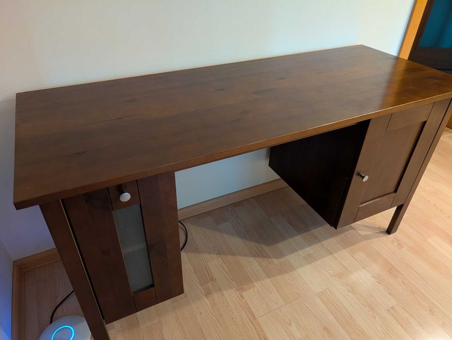 Biurko drewniane 140x54 orzech/wenge