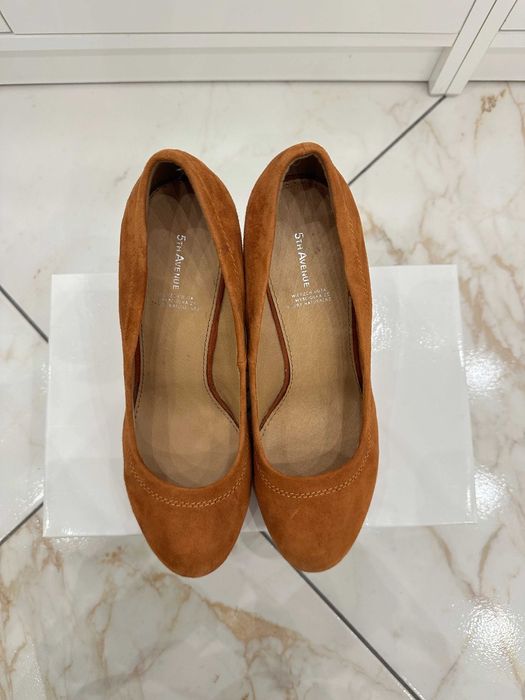 Brązowe koturny 5th Avenue by Halle Berry rozmiar 39