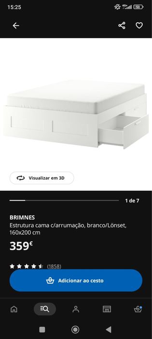 Cama IKEA s/ Colchao