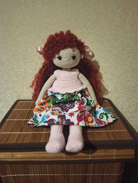 Кукла вязаная, игровая.