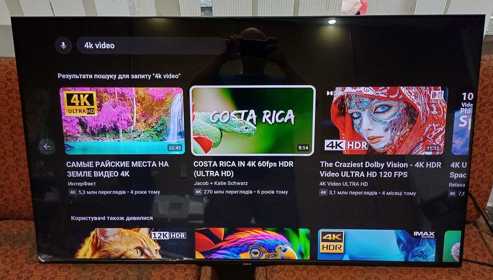 Телевизор 50 дюймов Samsung GU50TU8079 Crystal 4K Tizen 8 серия DVB-T2