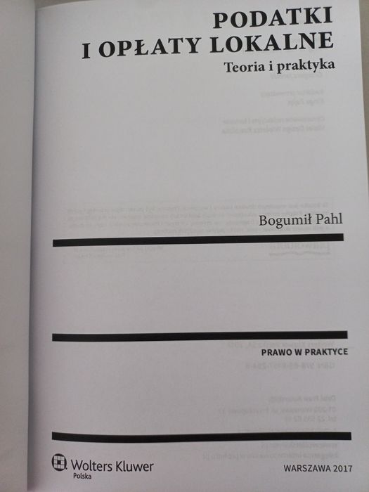 Podatki i opłaty lokalne Wolters Kluwer 2017