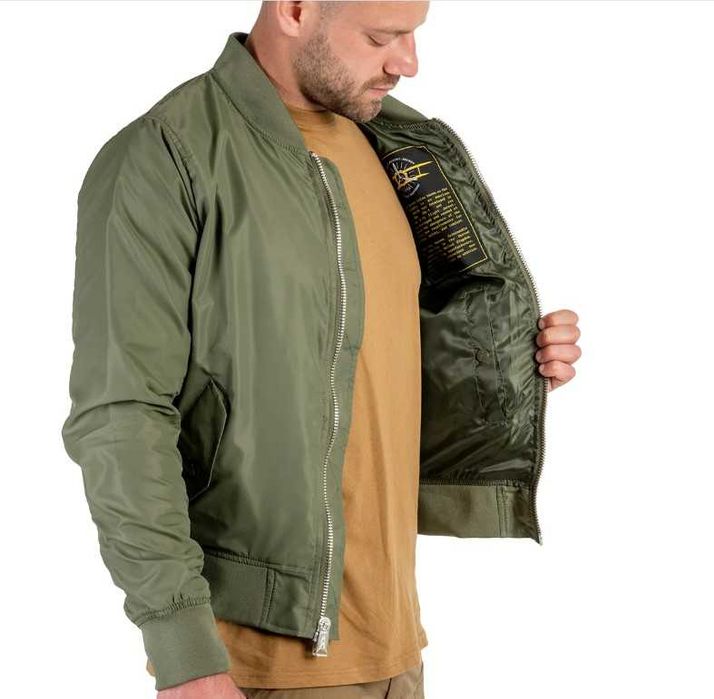 Чоловіча куртка - бомбер Mil-Tec MA-1 Flyers Summer - Olive - Оригінал
